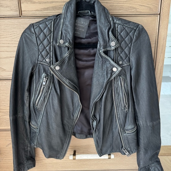 All Saints Cargo Biker Jacket, Size US 0